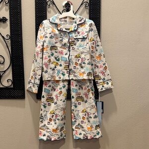 Roller Rabbit x Target - Girls Roadtrip Long Sleeves and Pants Pajama Set